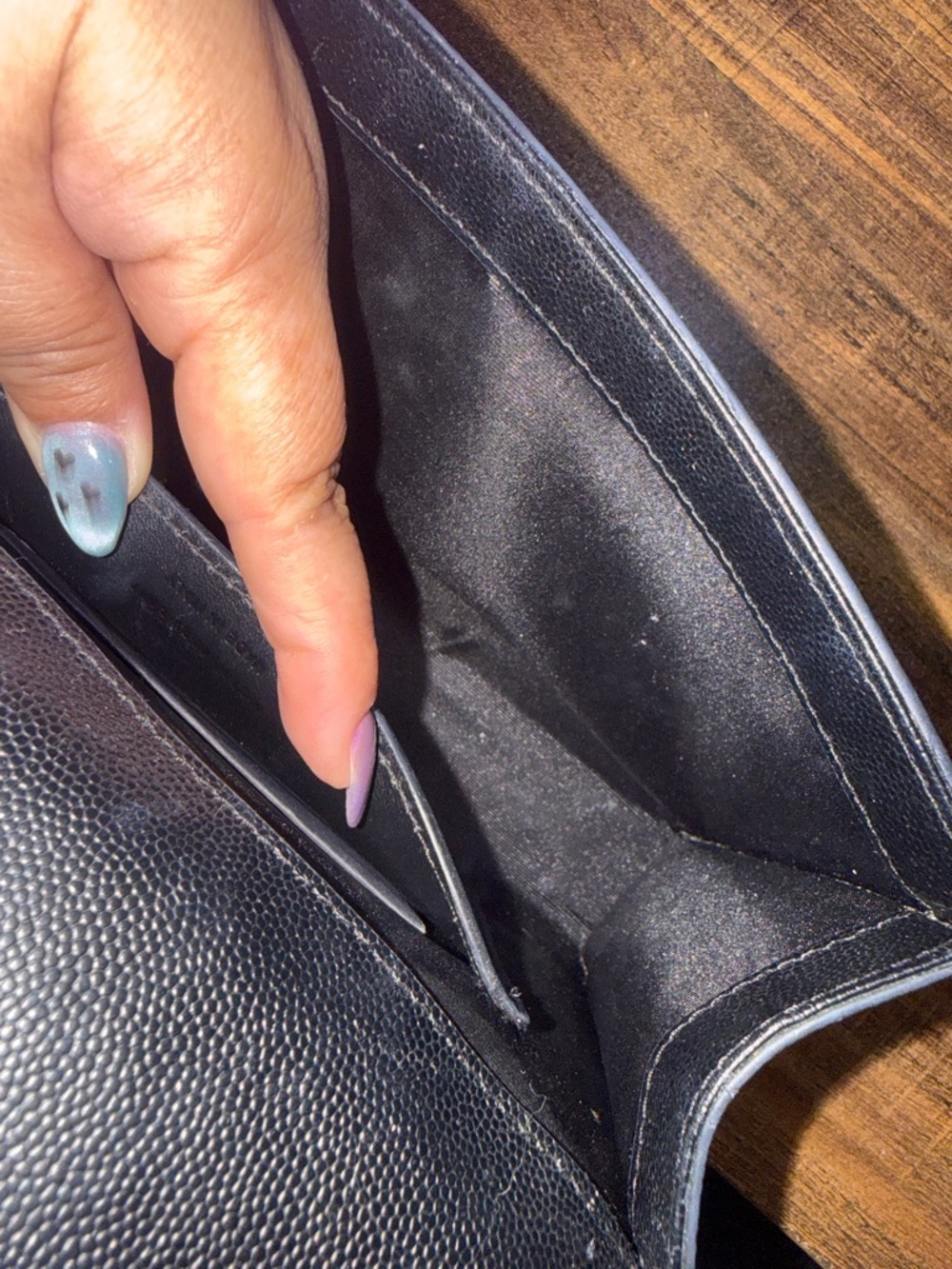 Saint Laurent Black Leather Chain Crossbody Bag - Picture 9 of 15